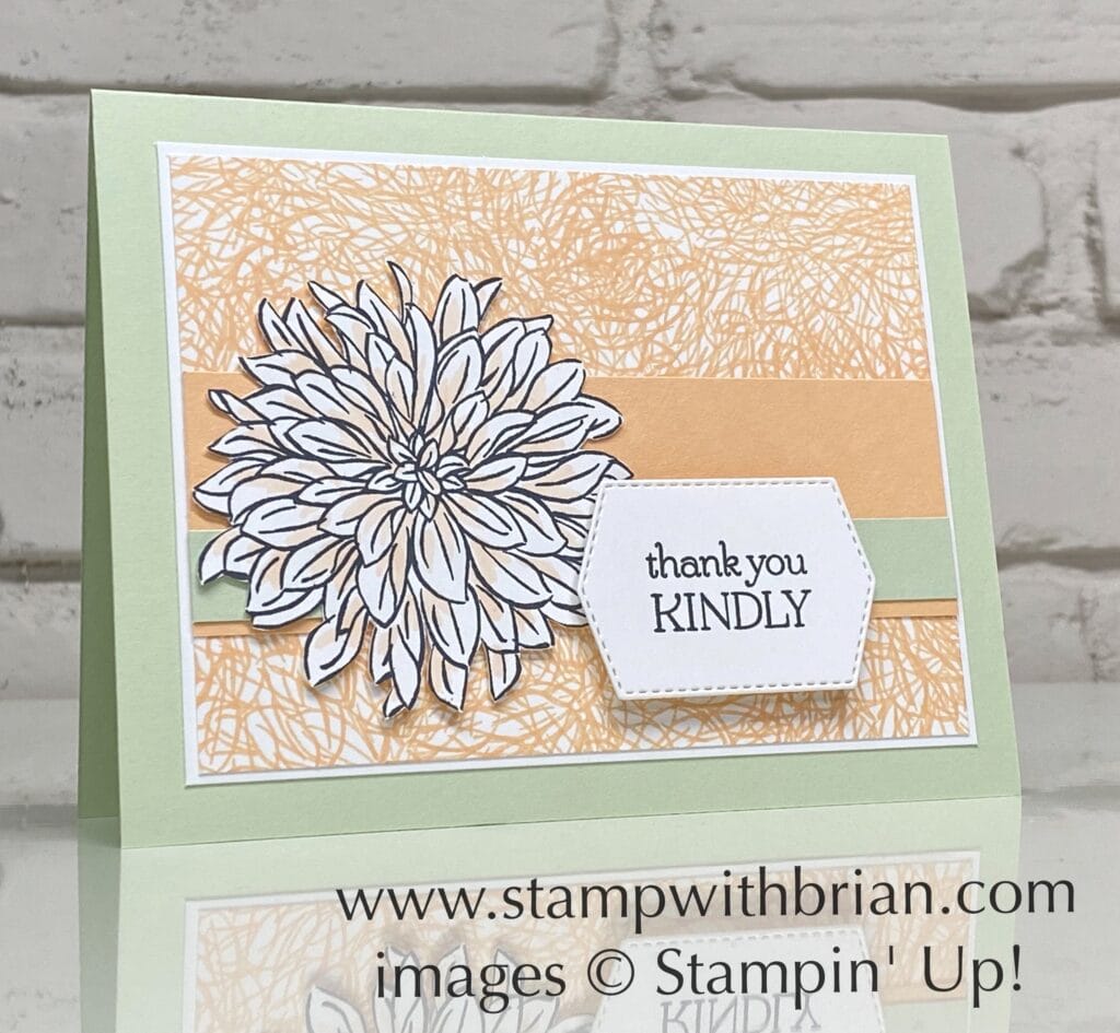 Delicate Dahlias, Stampin Up!, Brian King, thank you card Delicate Dahlias, Stampin Up!, Brian King, thank you card