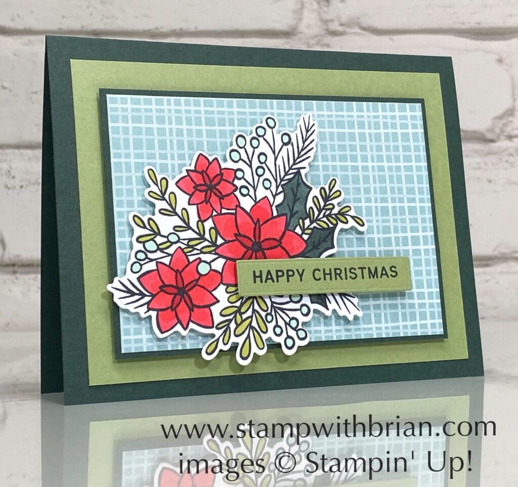 Words of Cheer, Stampin Up!, Brian King, Christmas card