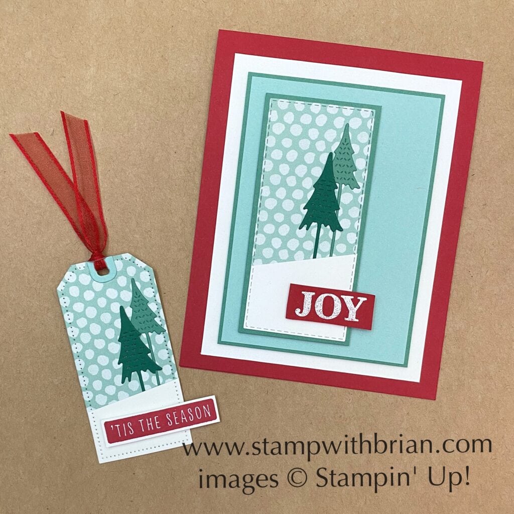 Joy with Christmas Tree Dies Part 2 STAMP WITH BRIAN