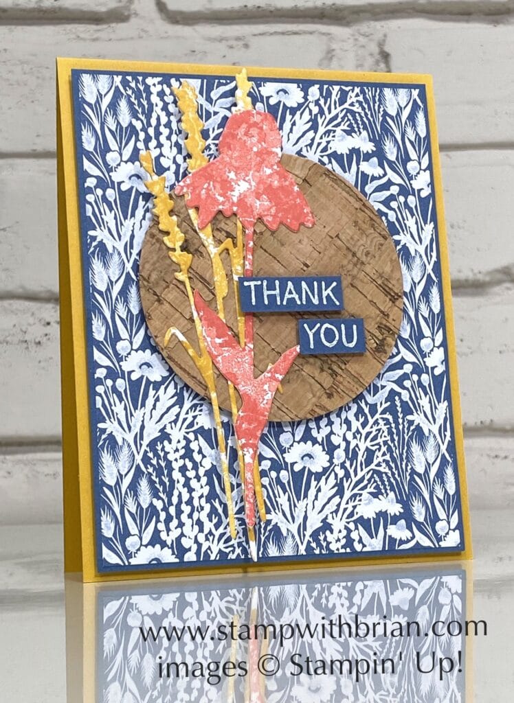 Nature's Harvest Bundle, Stampin Up!, Brian King, Fall thank you card