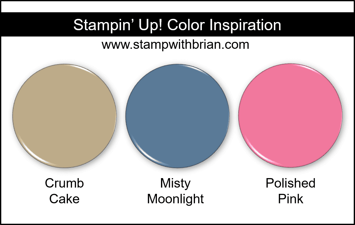 Stampin Up! Color Inspiration - Crumb Cake, Misty Moonlight, Polished Pink Stampin Up! Color Inspiration - Crumb Cake, Misty Moonlight, Polished Pink