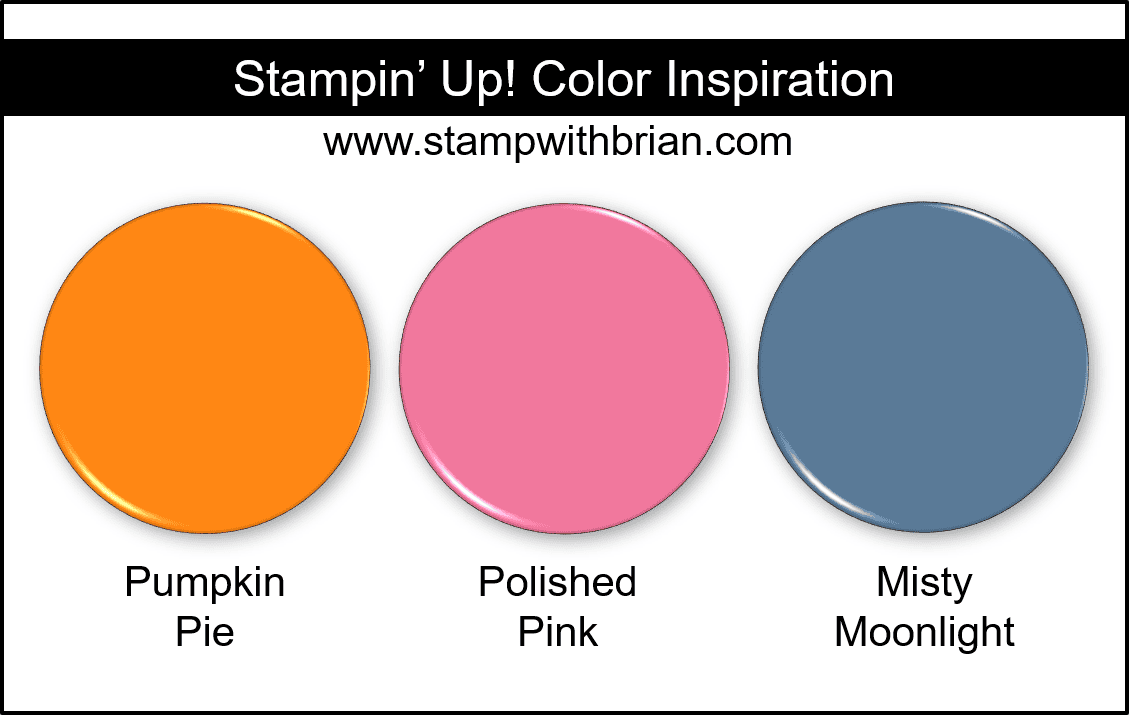 Stampin Up! Color Inspiration - Pumpkin Pie, Polished Pink, Misty Moonlight Stampin Up! Color Inspiration - Pumpkin Pie, Polished Pink, Misty Moonlight