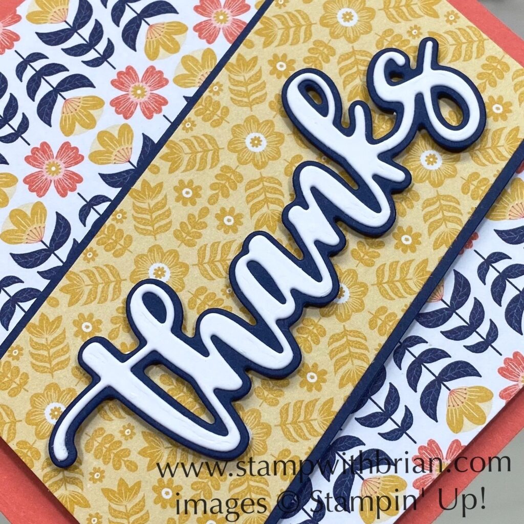 Sneak Peek Amazing Thanks Dies Stamp With Brian 1325