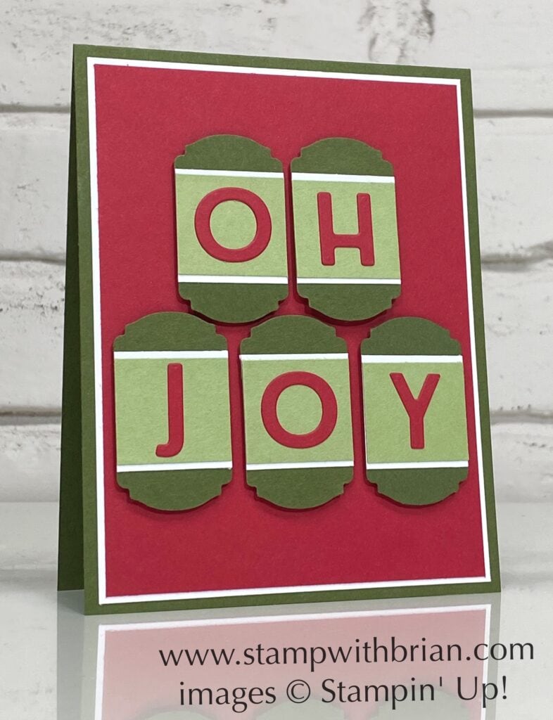 Label Me Fancy Punch, Playful Alphabet Dies, Stampin Up!, Brian King