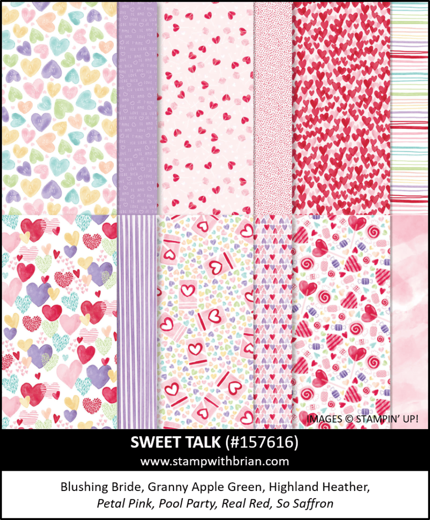 Sweet Talk Designer Series Paper, Stampin Up! 157616