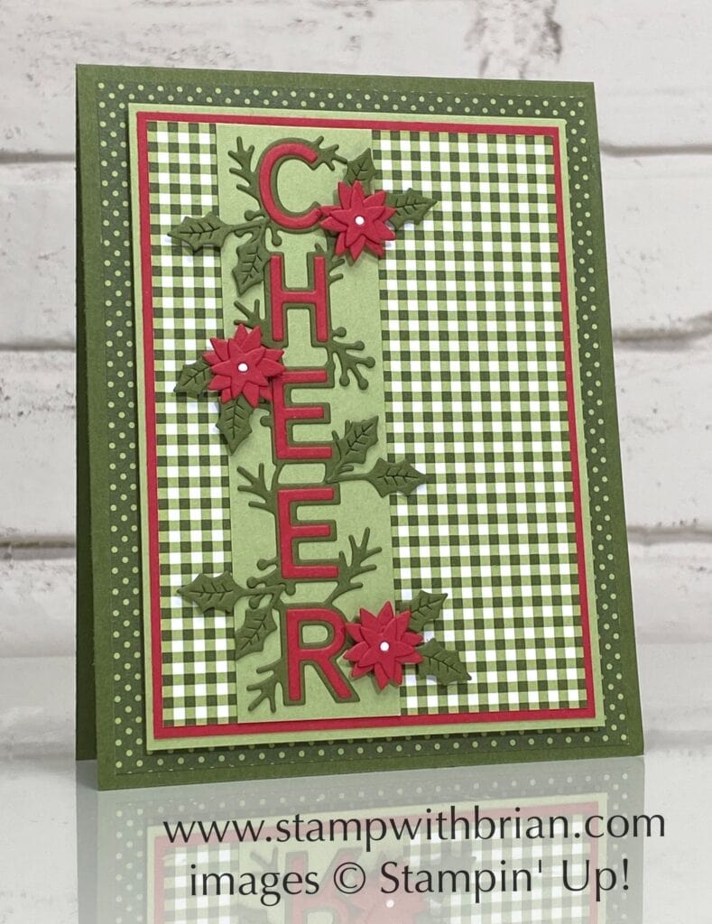 Words of Cheer, Christmas Cheer Dies, Stampin Up!, Brian King, Christmas card