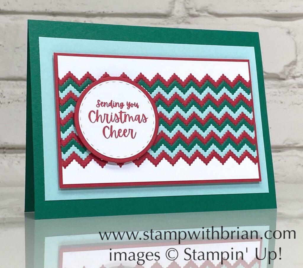 Words of Cheer, Knit Sweater Dies, Stampin Up!, Brian King, Christmas card