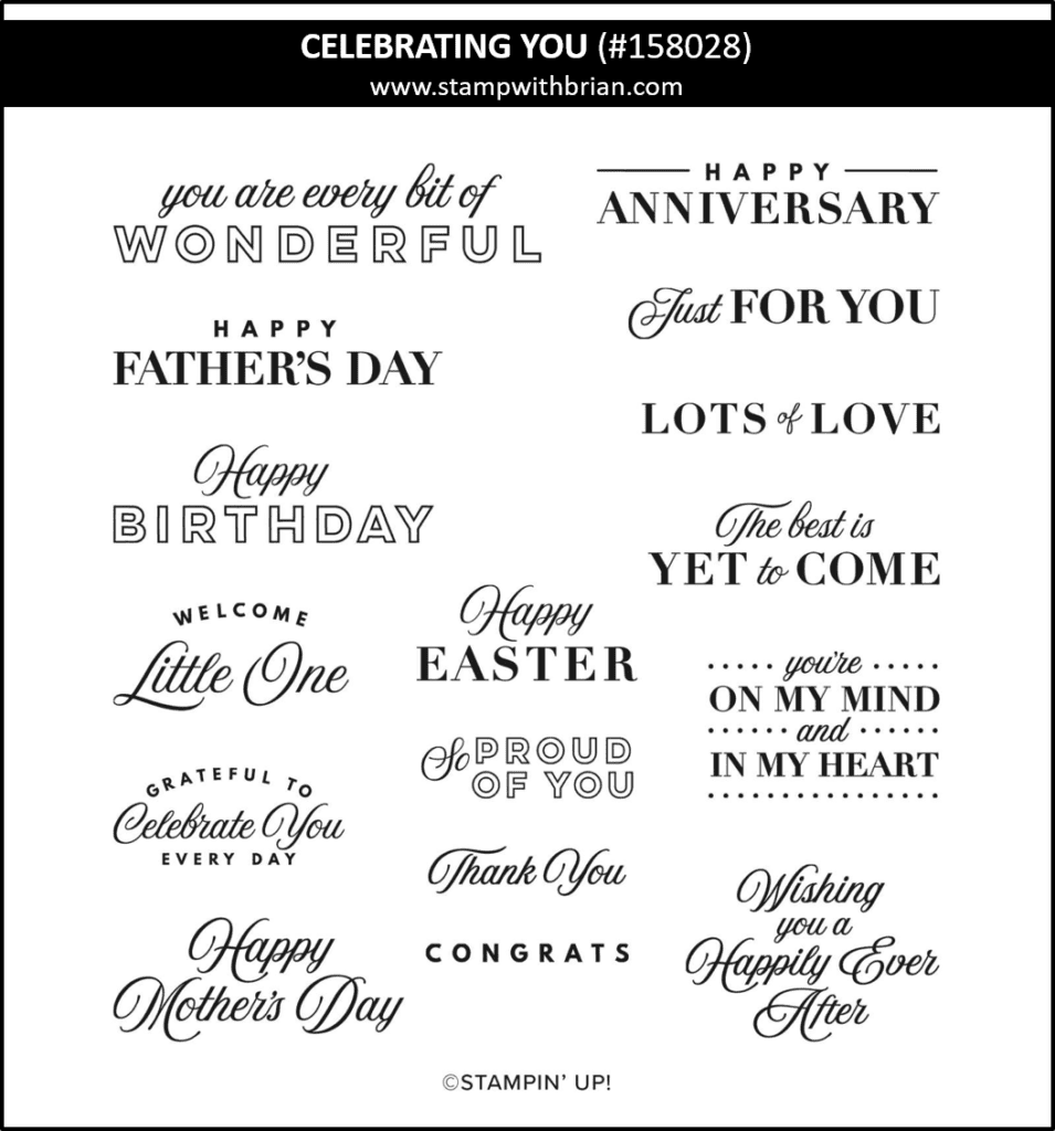 Celebrating You, Stampin Up! 158028