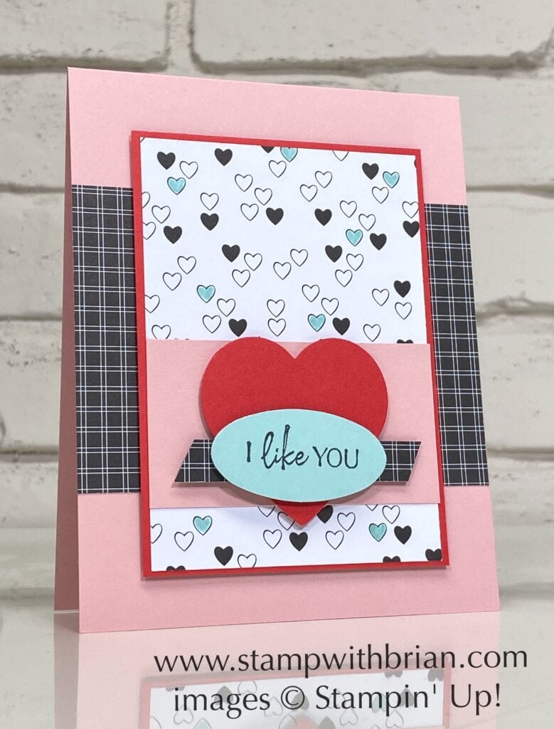 Flowing Flowers, All Together Designer Series Paper, Stampin Up!, Brian King, Valentine card