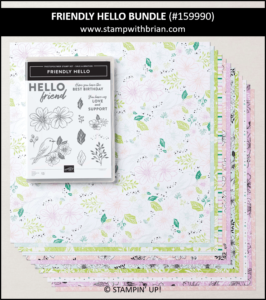 Friendly Hello Bundle, Stampin Up!, 159990