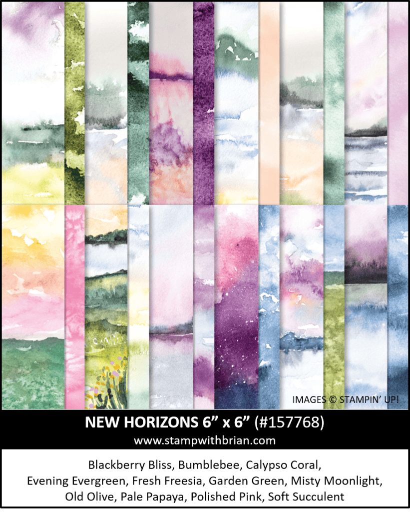 New Horizons Designer Series Paper, Stampin Up! 157768