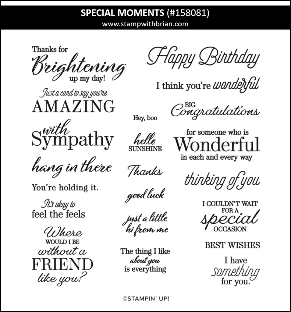 Special Moments, Stampin Up! 158081