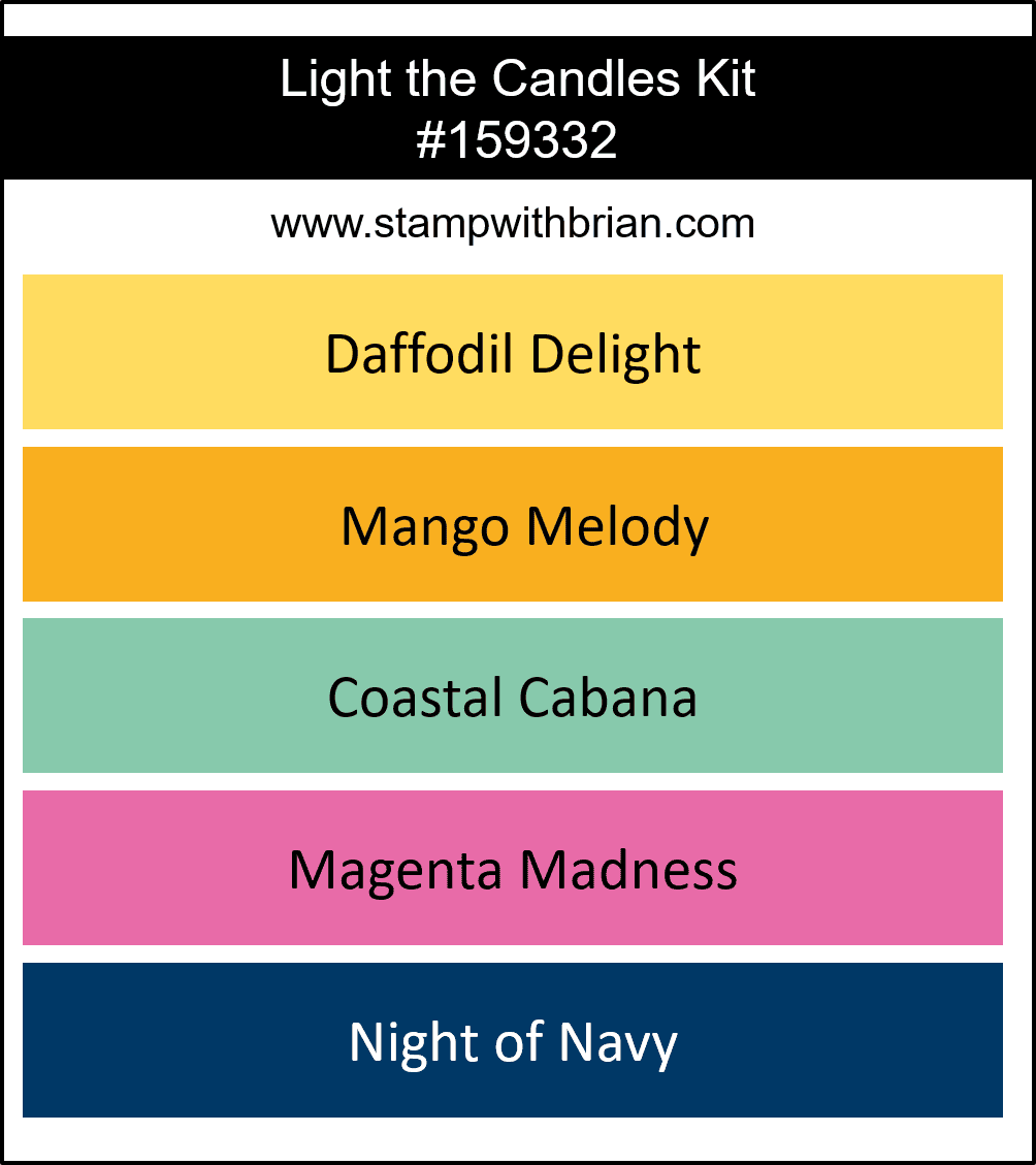 Stampin Up! Color Coordination - Light the Candles Kit Stampin Up! Color Coordination - Light the Candles Kit