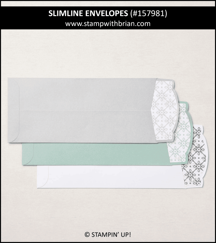 Slimline Envelopes, Stampin Up! 157981 Slimline Envelopes, Stampin Up! 157981