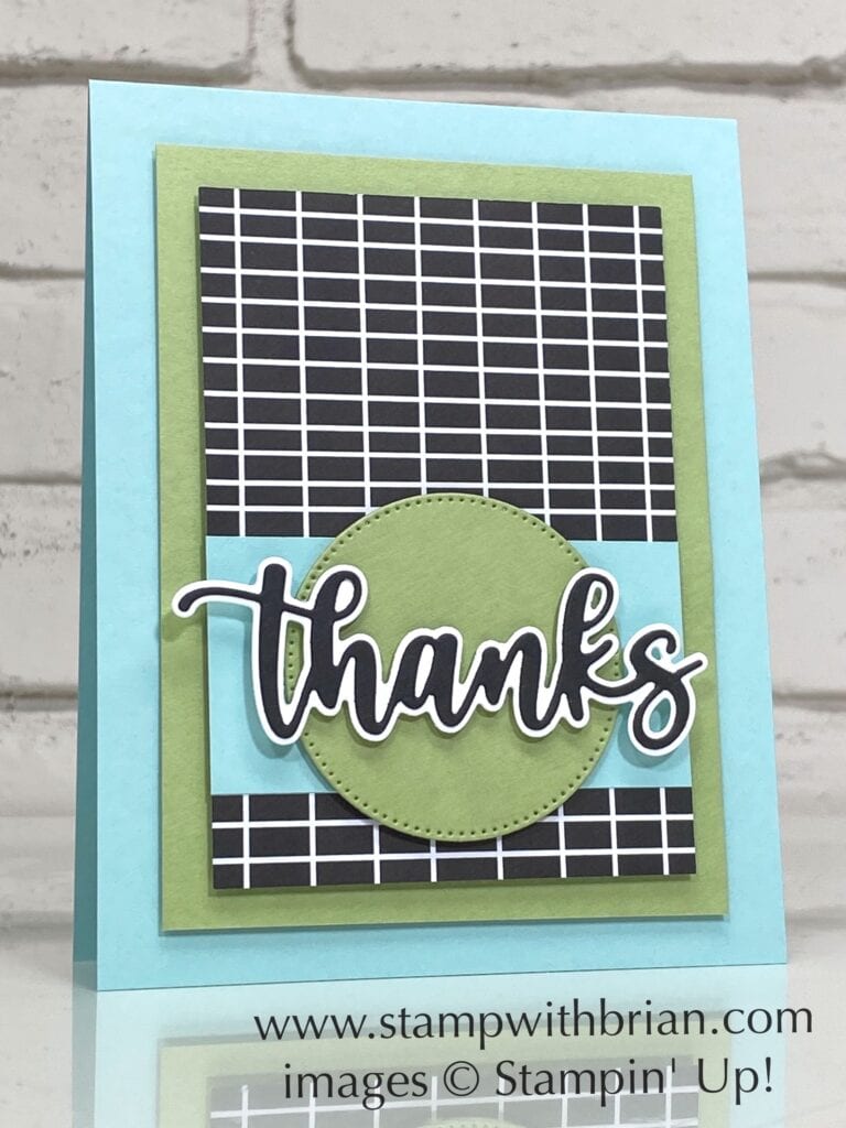 Amazing Thanks Dies, Here Together Designer Series Paper, Stampin Up!, Brian King