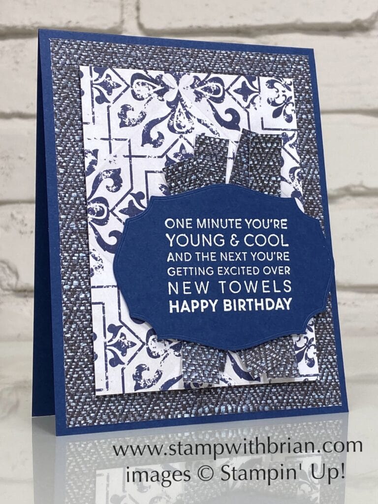 Bragworthy, In Good Taste Designer Series Paper, Stampin Up!, Brian King