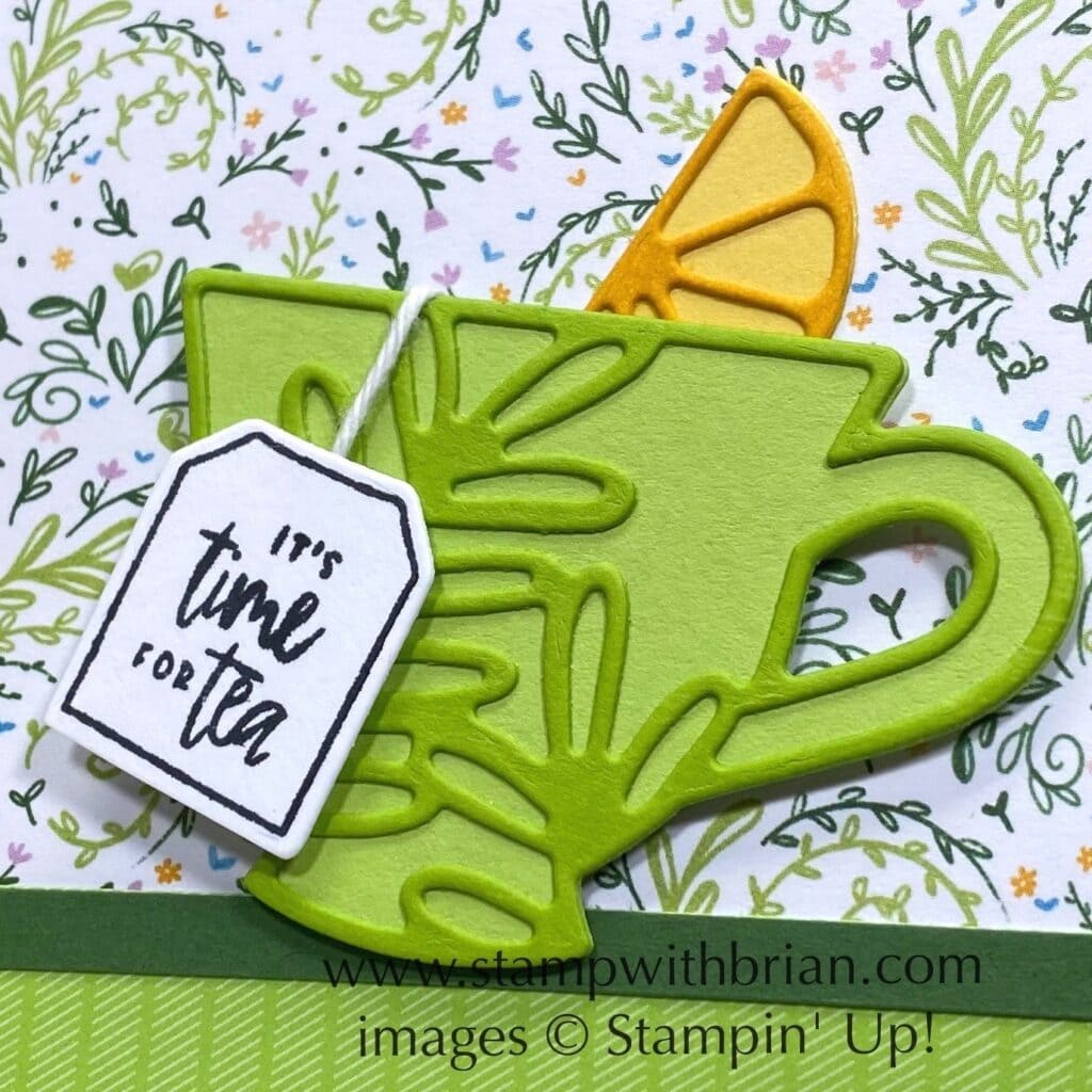 Cup of Tea Bundle, Tea Boutique Designer Series Paper, Stampin Up!, Brian King, get well soon card Cup of Tea Bundle, Tea Boutique Designer Series Paper, Stampin Up!, Brian King, get well soon card