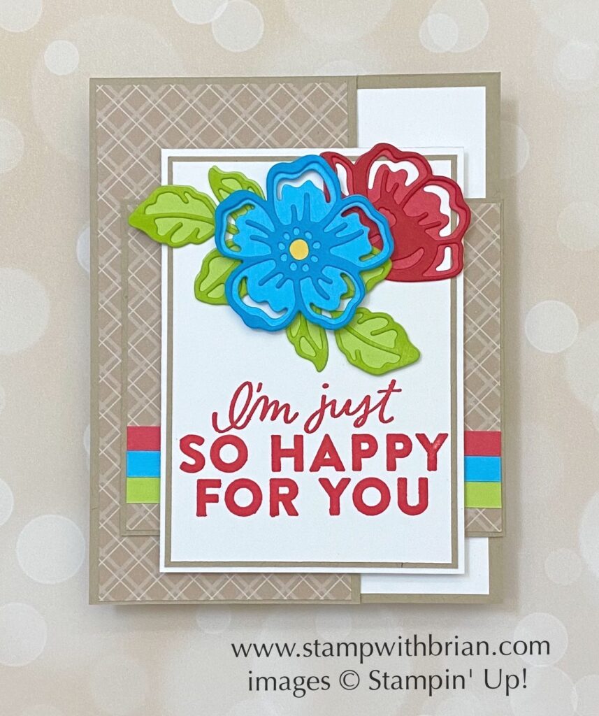 Good Feelings, Summer Shadows Dies, Stampin Up!, Brian King, fun fold card Good Feelings, Summer Shadows Dies, Stampin Up!, Brian King, fun fold card