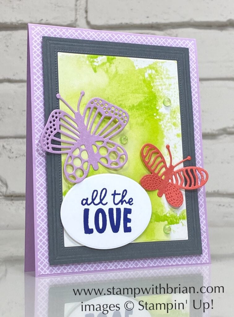 Best Butterflies Bundle, smooching technique, Stampin' Up!, Brian King
