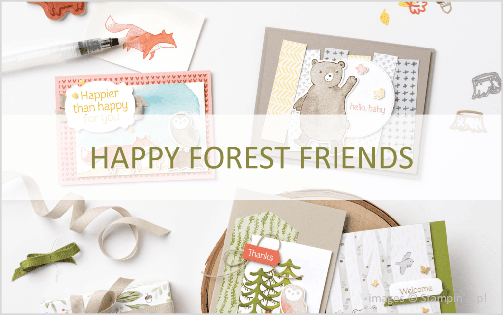 Happy Forest Friends Suite, Stampin Up! 2022 Annual Catalog, Brian King