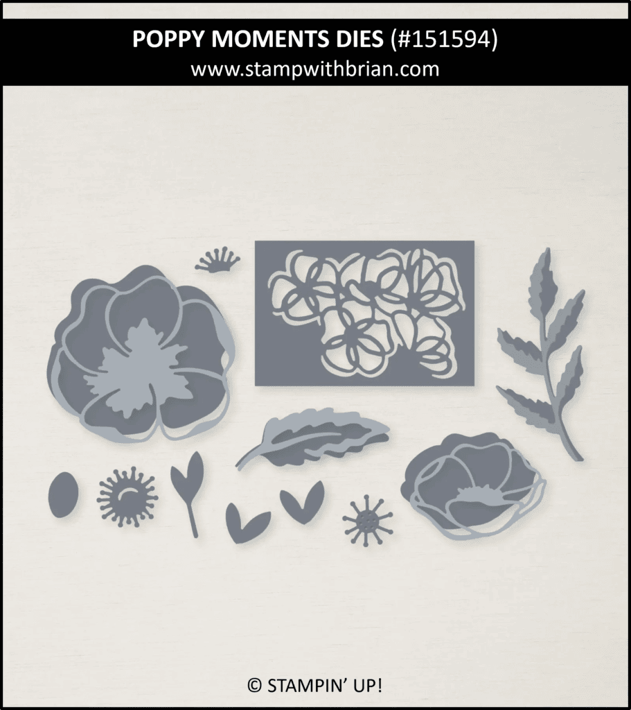 Poppy Moments Dies, Stampin Up! 151594