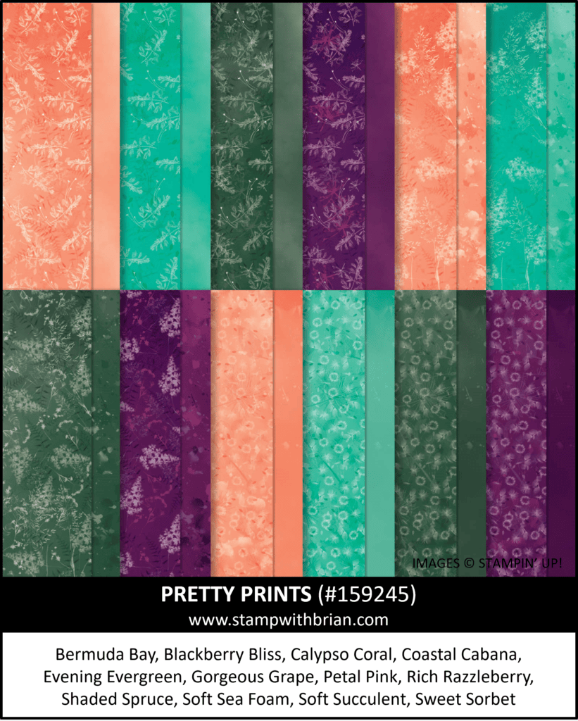 Pretty Prints Designer Series Paper, Stampin Up!, 159245