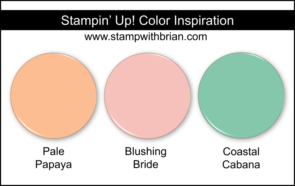 Stampin Up! Color Inspiration - Pale Papaya, Blushing Bride, Coastal Cabana Stampin Up! Color Inspiration - Pale Papaya, Blushing Bride, Coastal Cabana