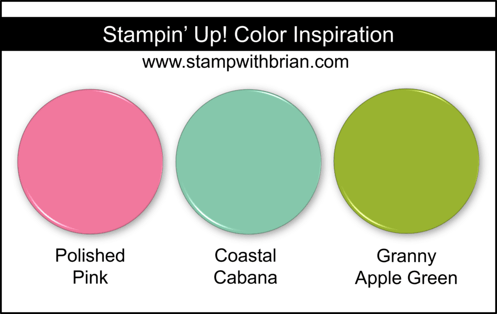 Stampin Up! Color Inspiration - Polished Pink, Coastal Cabana, Granny Apple Green Stampin Up! Color Inspiration - Polished Pink, Coastal Cabana, Granny Apple Green