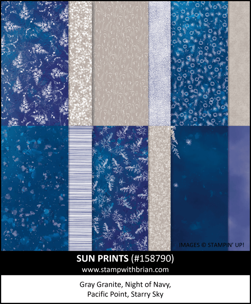 Sun Prints Designer Series Paper, Stampin Up!, 158790