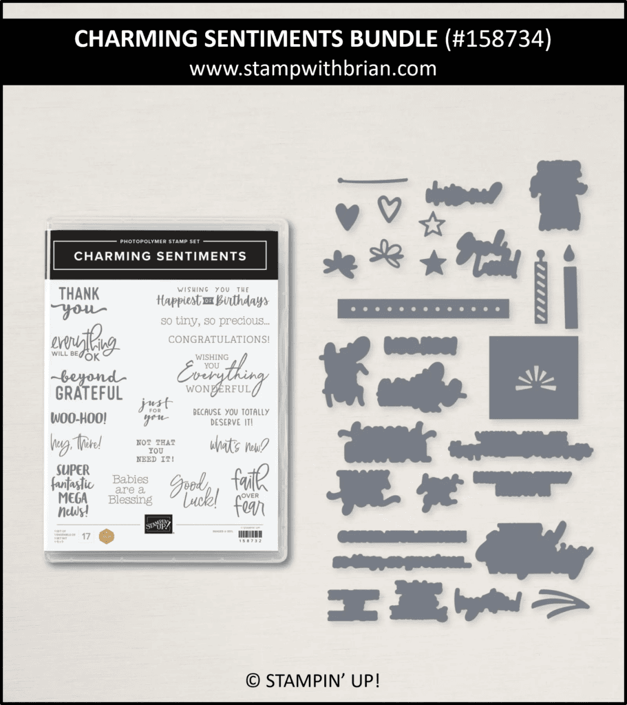 Charming Sentiments Bundle, Stampin Up! 158734