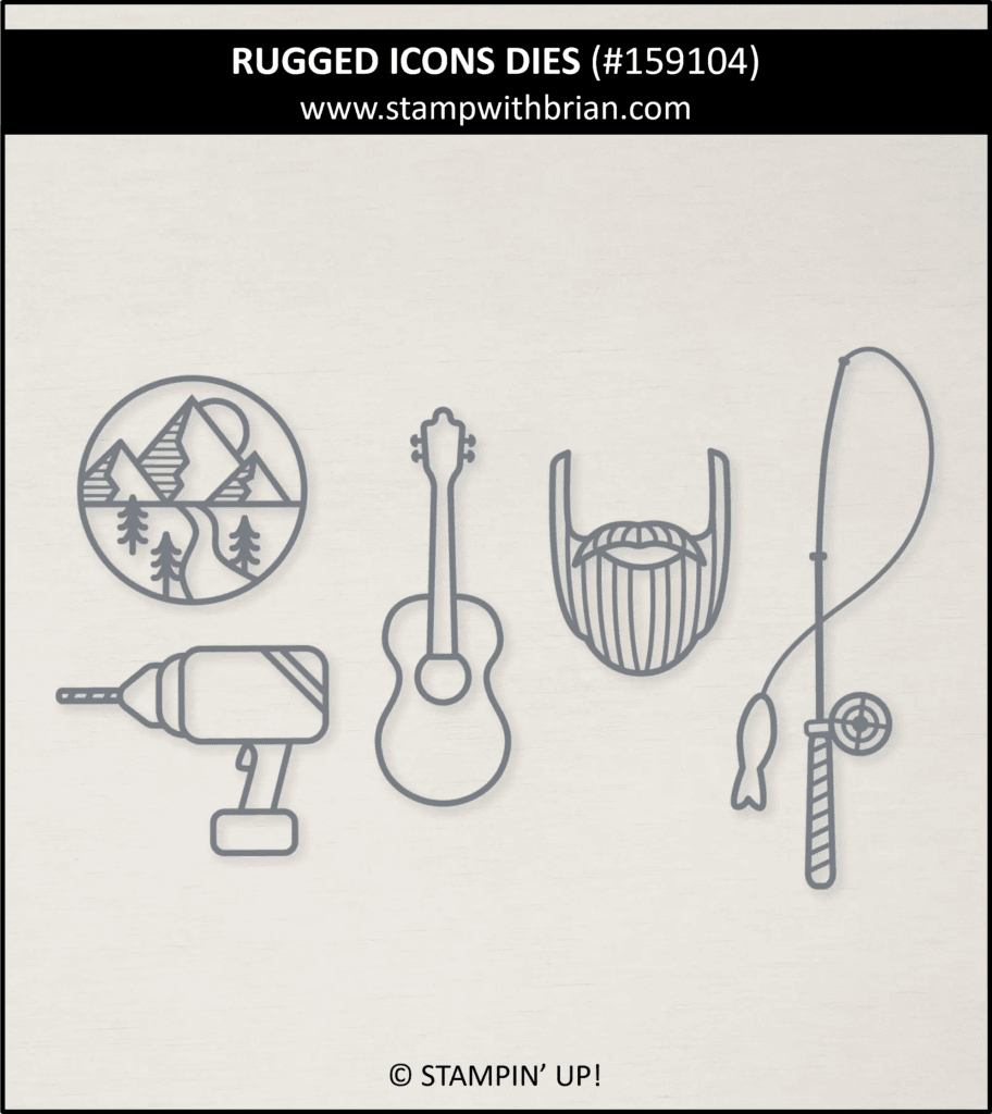 Rugged Icons Dies, Stampin Up! 159104