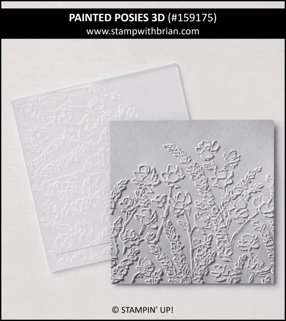 Painted Posies 3D Embossing Folder, Stampin Up!, Brian King