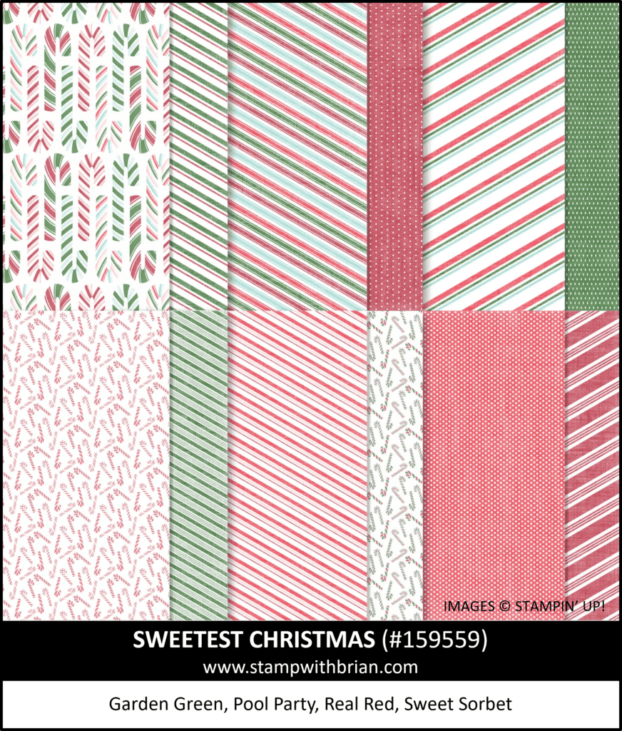 Sweetest Christmas Designer Series Paper, Stampin Up!, Brian King 159559