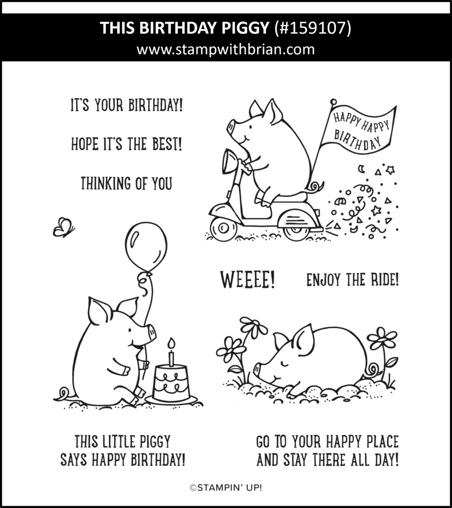 This Birthday Piggy, Stampin Up! 159107