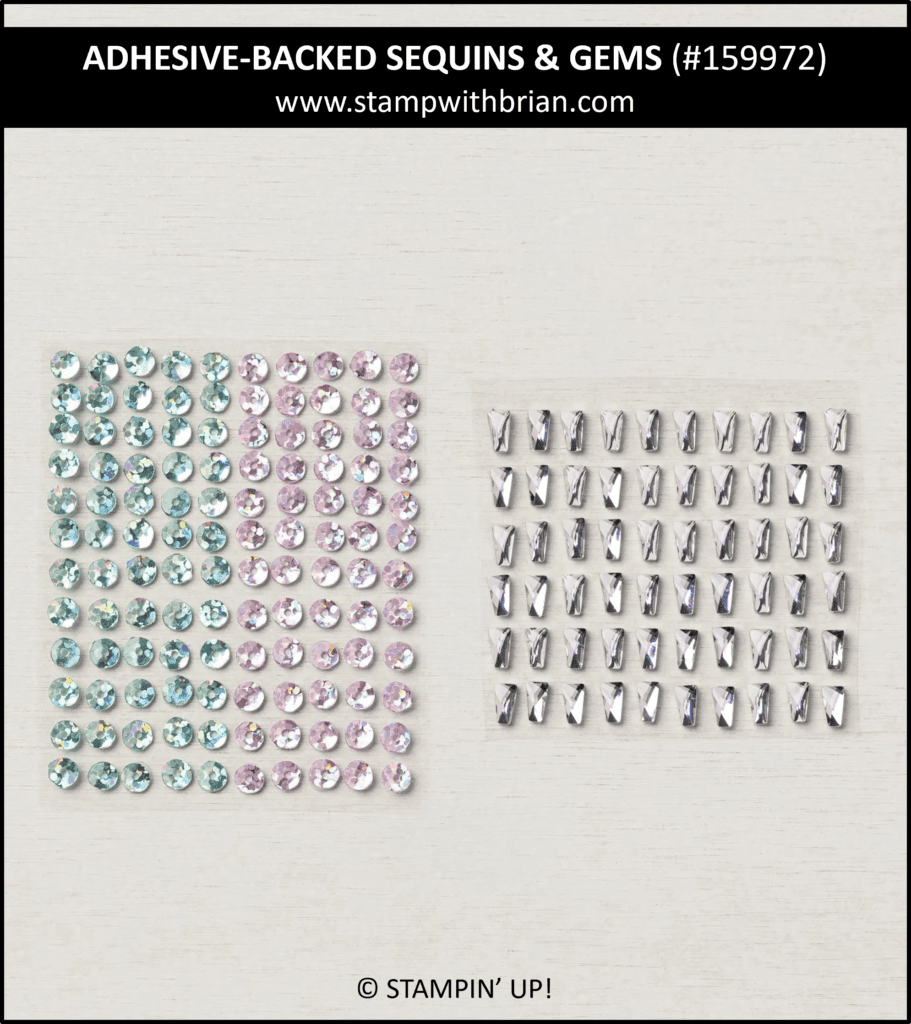 Adhesive-Backed Sequins & Gems, Stampin Up! 159972