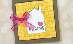 Warm Welcome, Gingerbread House Dies, Stampin Up!, Brian King, house warming card