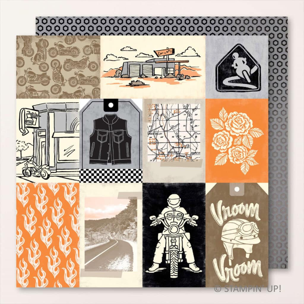Ready to Ride Specialty Designer Series Paper, Stampin Up!, Brian King