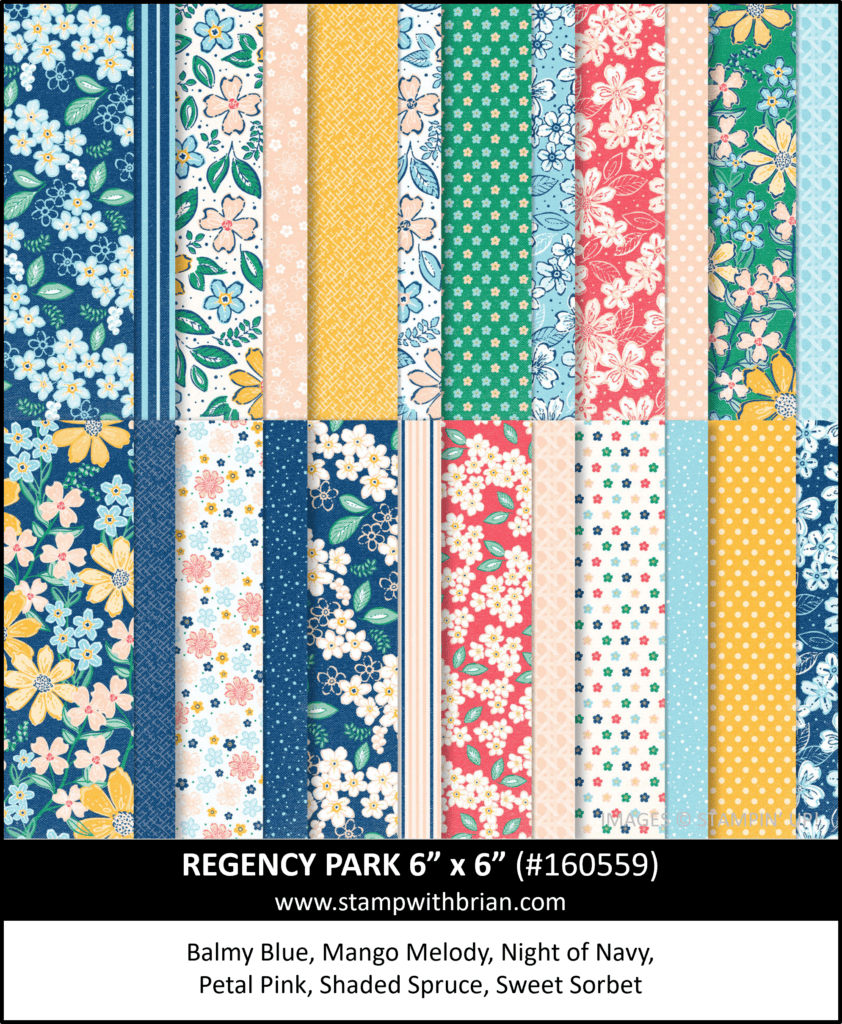 Regency Park Designer Series Paper, Stampin Up! 160559