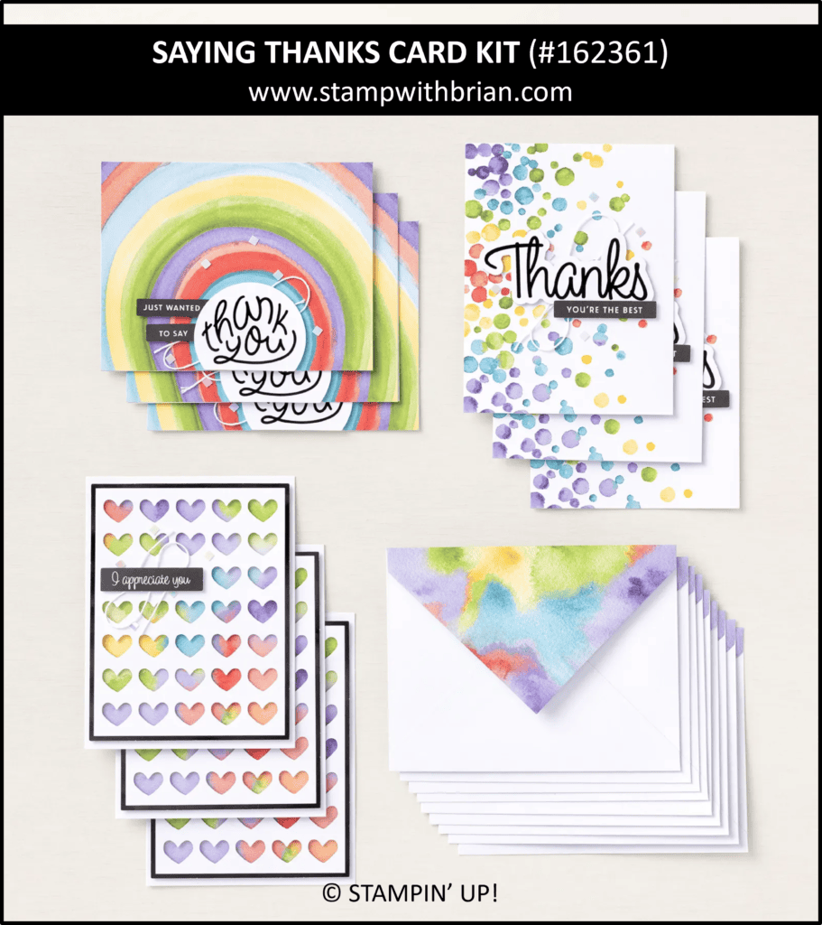 Saying Thanks Card Kit, Stampin Up! 162361