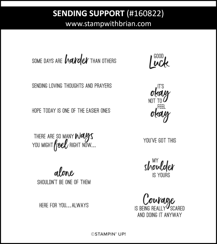 Sending Support, Stampin Up! 160822