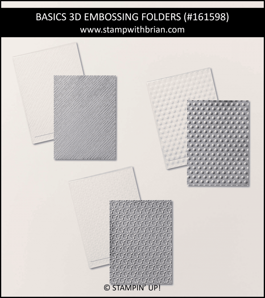 Basics 3D Embossing Folder, Stampin Up! 161598 Basics 3D Embossing Folder, Stampin Up! 161598