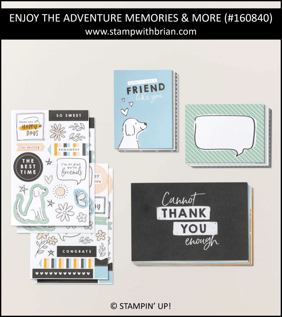 Enjoy the Adventure Memories & More Card Pack, Stampin Up! 160840