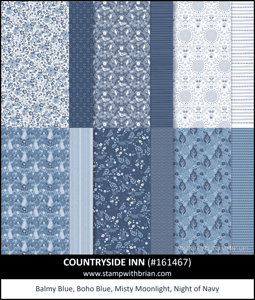 Countryside Inn Designer Series Paper, Stampin Up! 161467