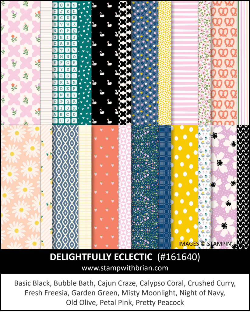 Delightfully Eclectic Designer Series Paper, Stampin Up!, 161640