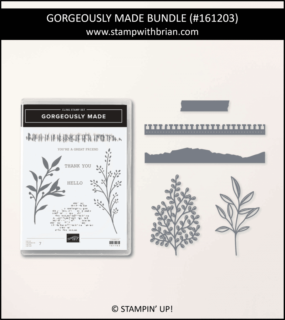 Gorgeously Made Bundle, Stampin Up! 161203