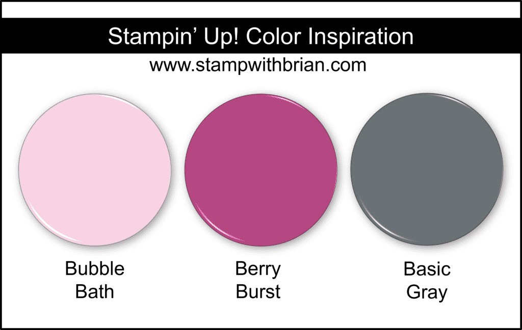 Stampin Up! Color Inspiration - Bubble Bath, Berry Burst, Basic Gray Stampin Up! Color Inspiration - Bubble Bath, Berry Burst, Basic Gray