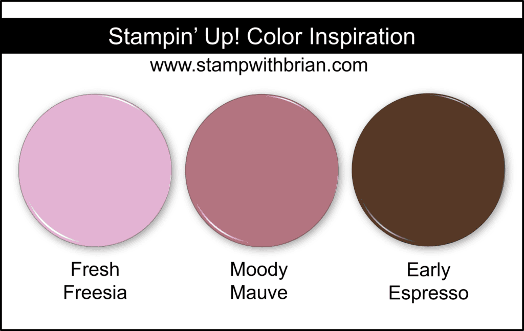 Stampin Up! Color Inspiration - Fresh Freesia, Moody Mauve, Early Espresso Stampin Up! Color Inspiration - Fresh Freesia, Moody Mauve, Early Espresso