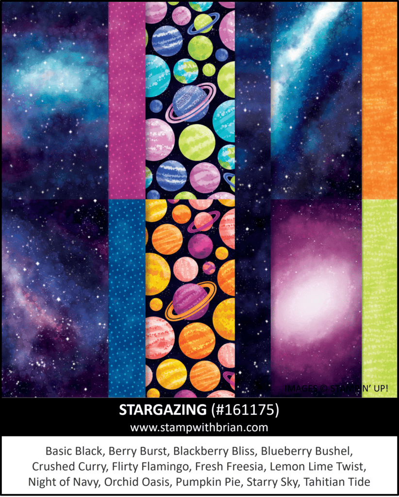 Stargazing Designer Series Paper, Stampin Up! 161175