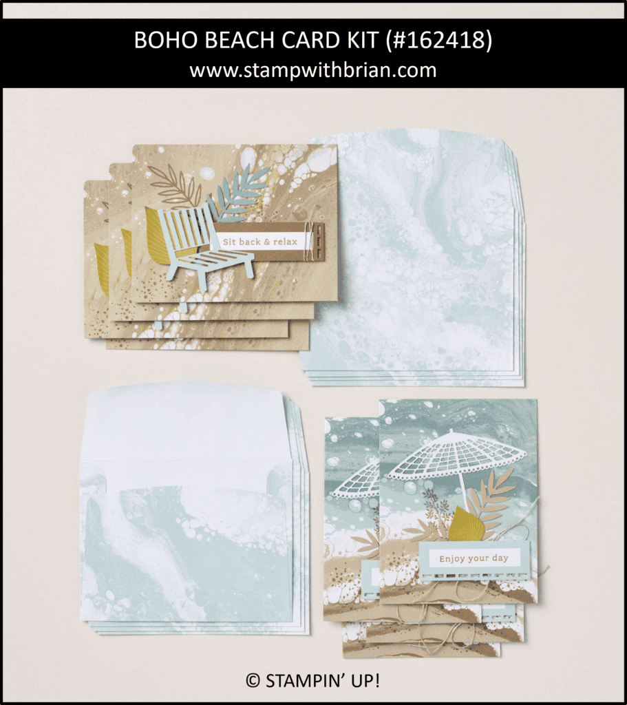 Boho Beach Card Kit, Stampin Up! 162418