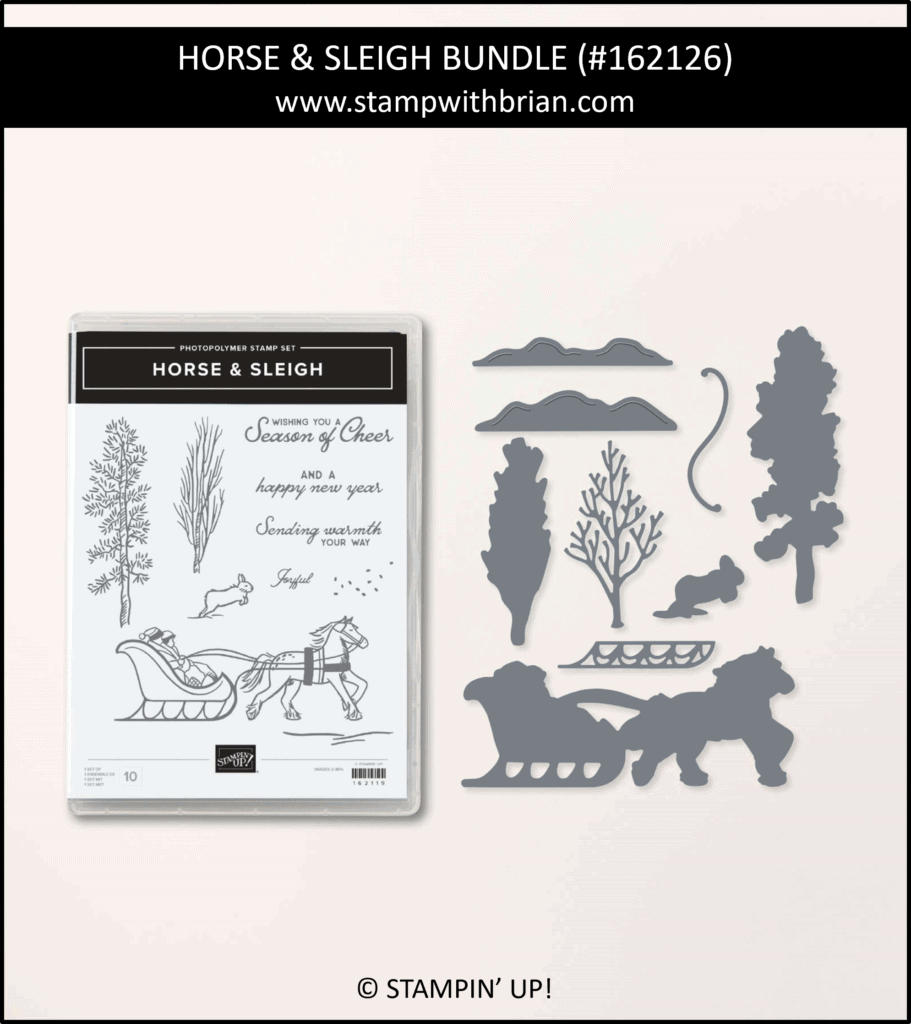 Horse & Sleigh Bundle, Stampin Up! 162126